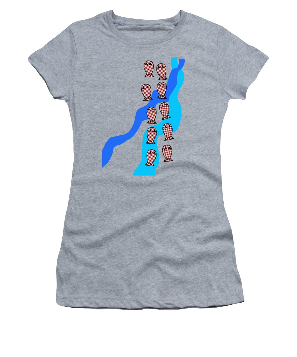 Checkered Fishies - Women's T-Shirt