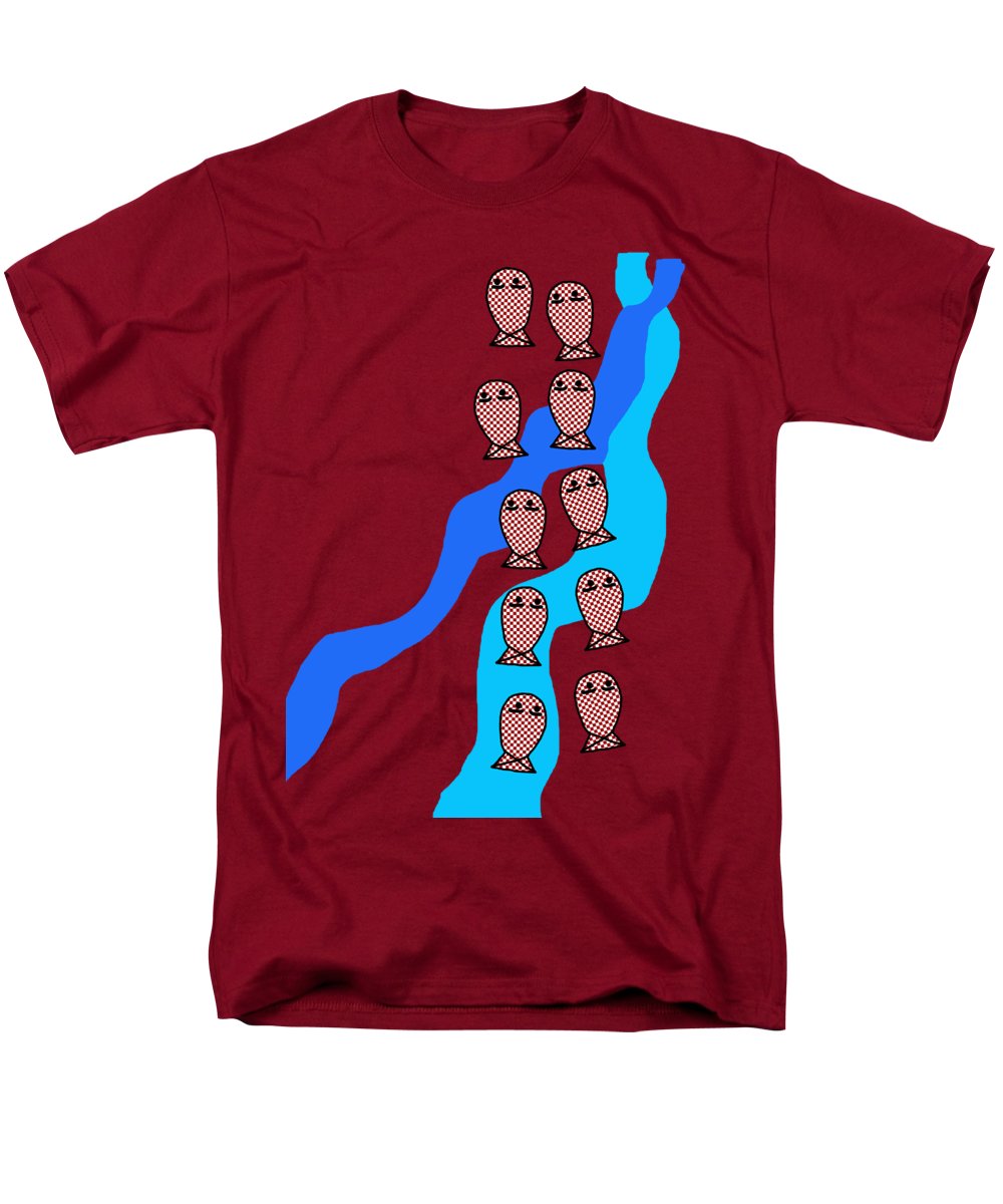 Checkered Fishies - Men's T-Shirt (Regular Fit)