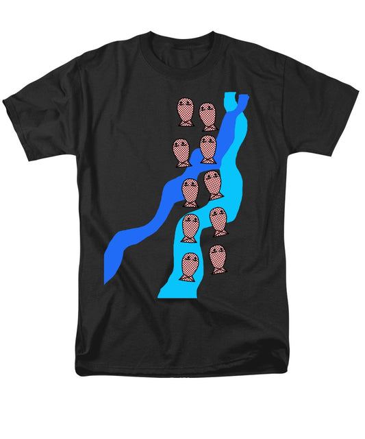 Checkered Fishies - Men's T-Shirt (Regular Fit)