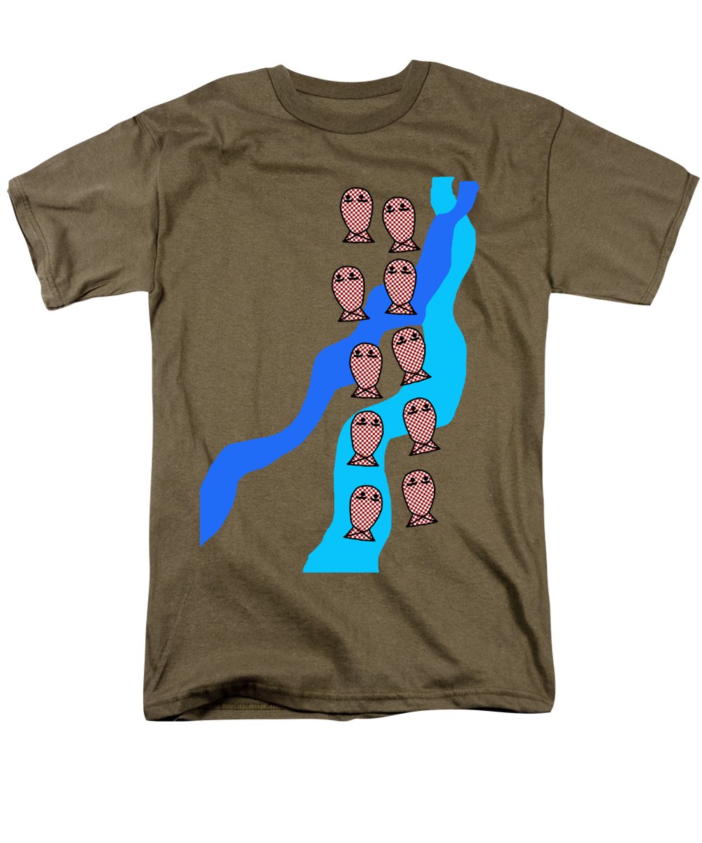 Checkered Fishies - Men's T-Shirt (Regular Fit)