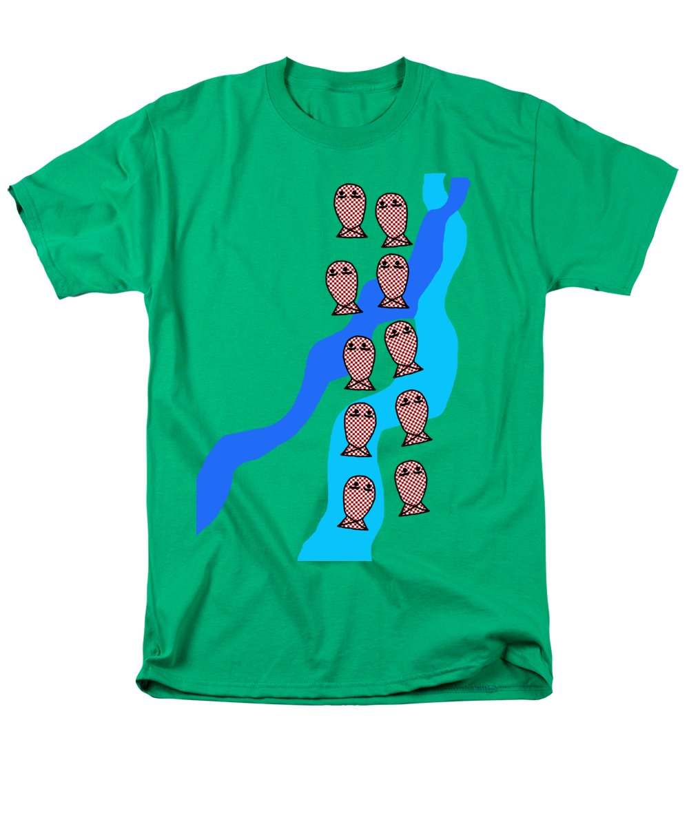 Checkered Fishies - Men's T-Shirt (Regular Fit)