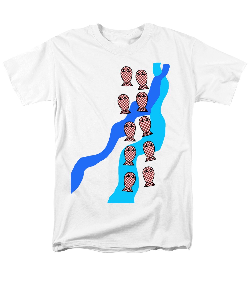 Checkered Fishies - Men's T-Shirt (Regular Fit)