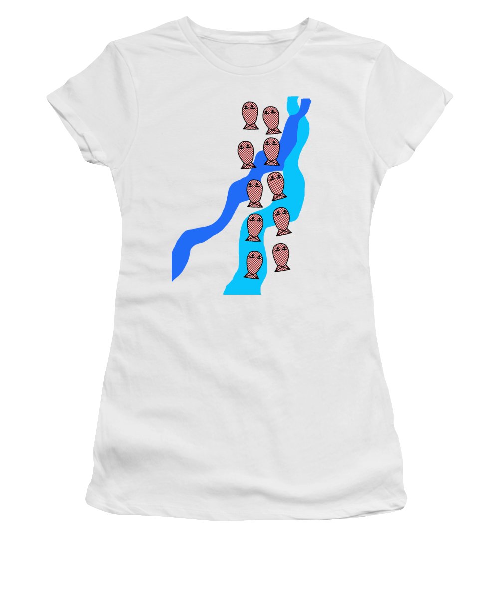 Checkered Fishies - Women's T-Shirt