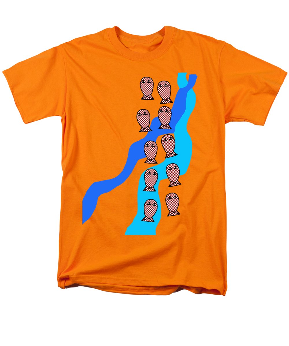 Checkered Fishies - Men's T-Shirt (Regular Fit)