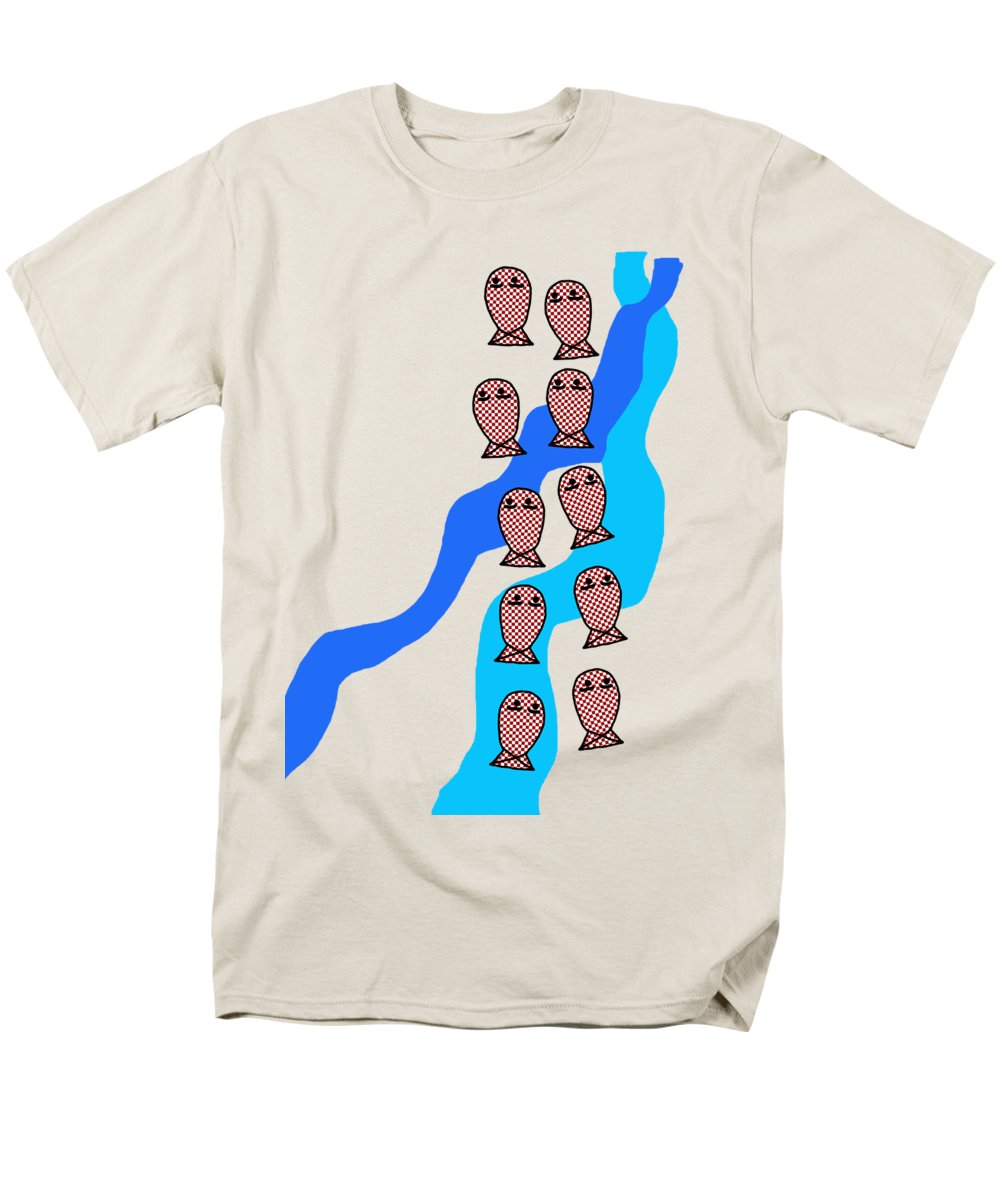 Checkered Fishies - Men's T-Shirt (Regular Fit)