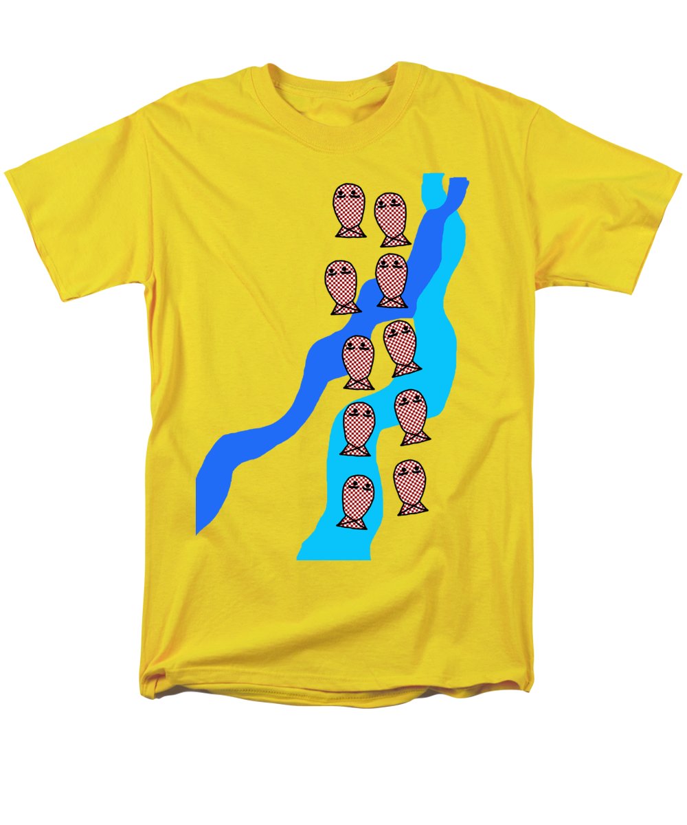 Checkered Fishies - Men's T-Shirt (Regular Fit)