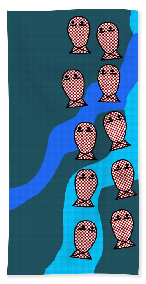 Checkered Fishies - Beach Towel