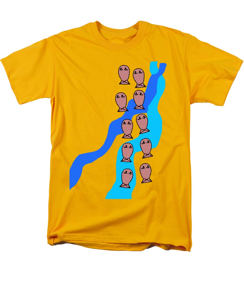 Checkered Fishies - Men's T-Shirt (Regular Fit)