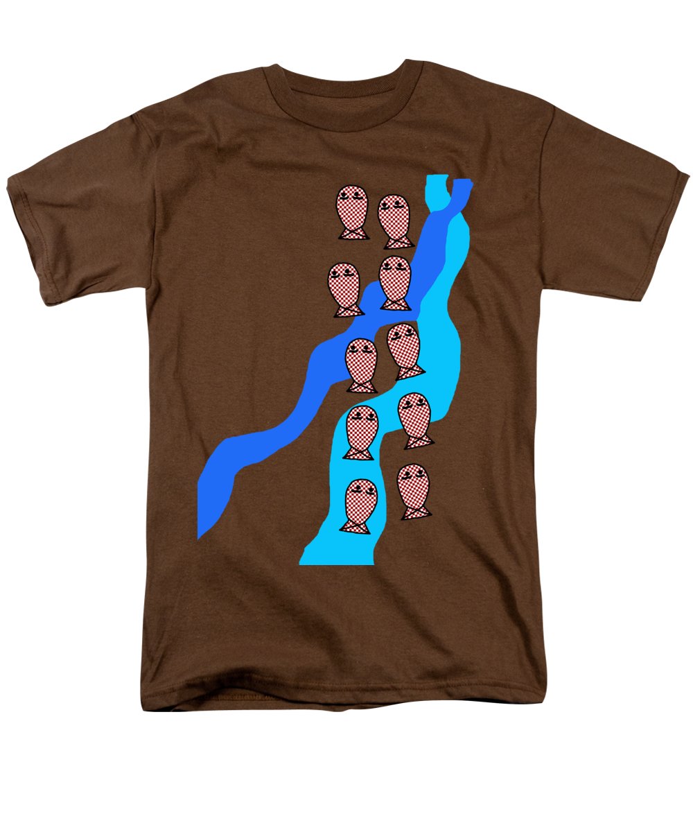 Checkered Fishies - Men's T-Shirt (Regular Fit)