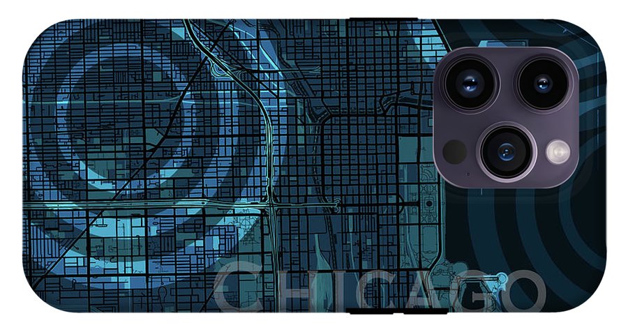 Chicago Map - Phone Case