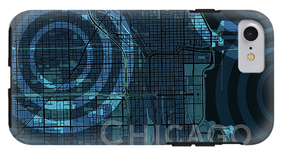 Chicago Map - Phone Case