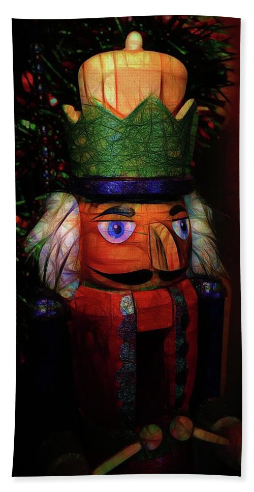 Child's Painted Nutcracker - Bath Towel