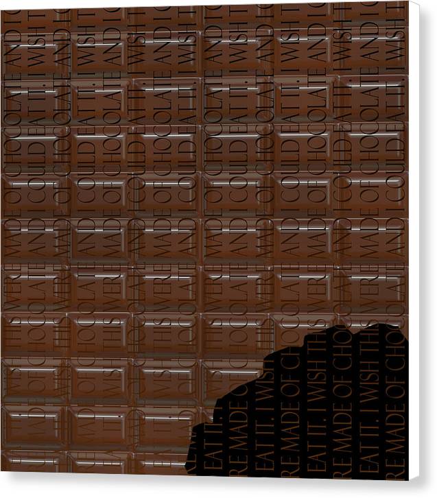 Chocolate Bar - Canvas Print