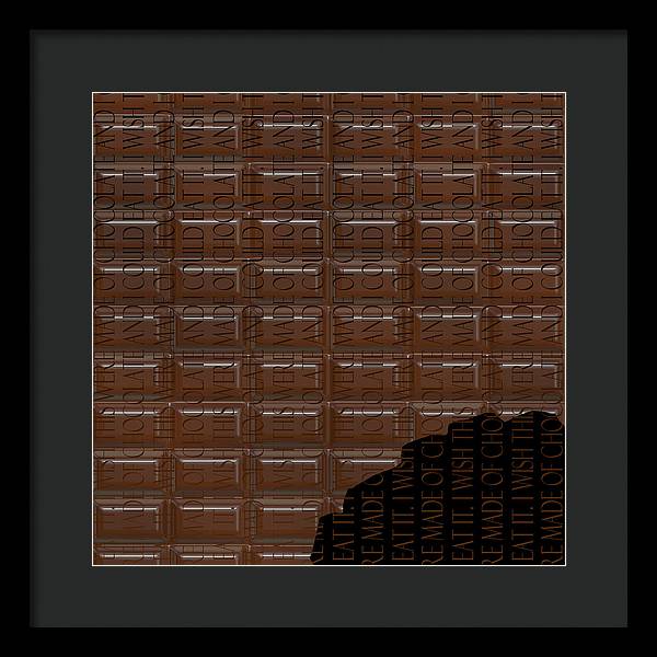 Chocolate Bar - Framed Print