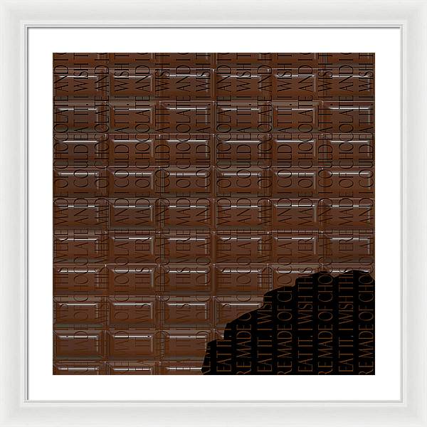 Chocolate Bar - Framed Print