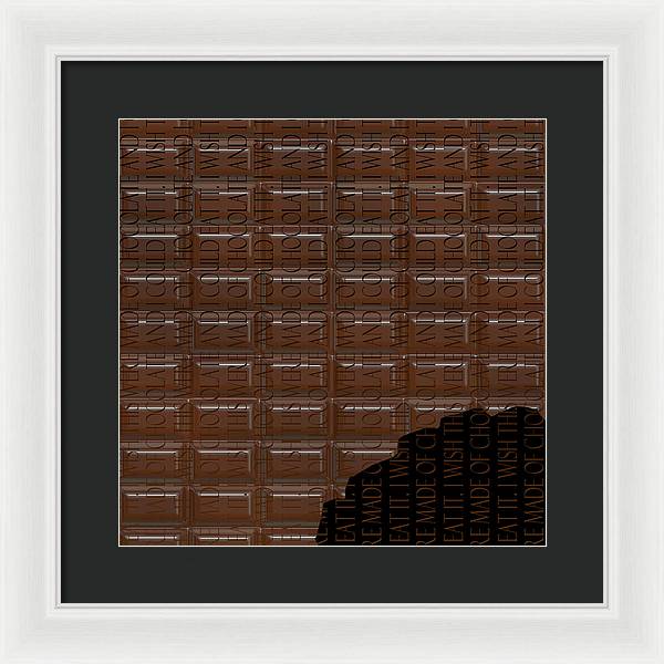 Chocolate Bar - Framed Print
