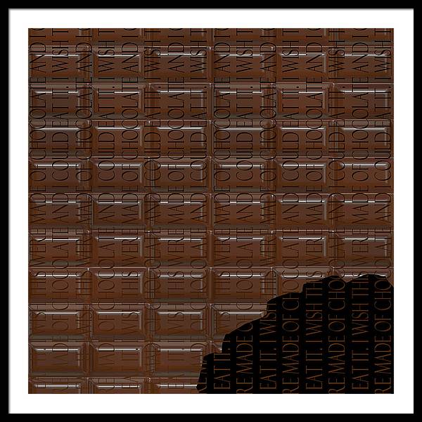Chocolate Bar - Framed Print