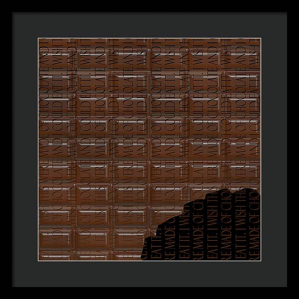 Chocolate Bar - Framed Print