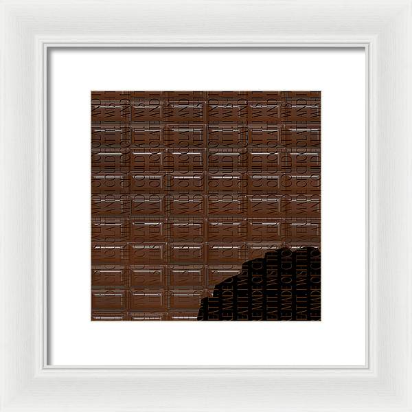 Chocolate Bar - Framed Print