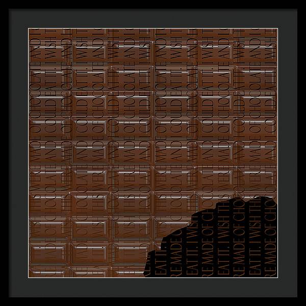 Chocolate Bar - Framed Print