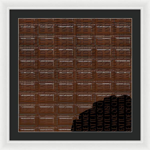 Chocolate Bar - Framed Print
