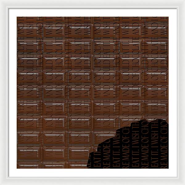 Chocolate Bar - Framed Print
