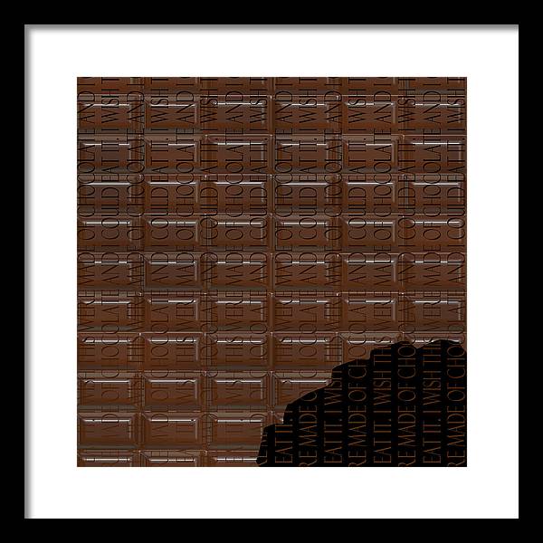 Chocolate Bar - Framed Print