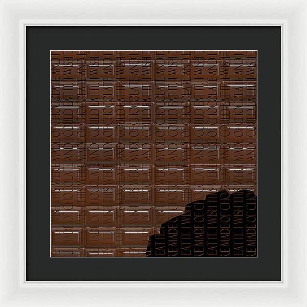 Chocolate Bar - Framed Print