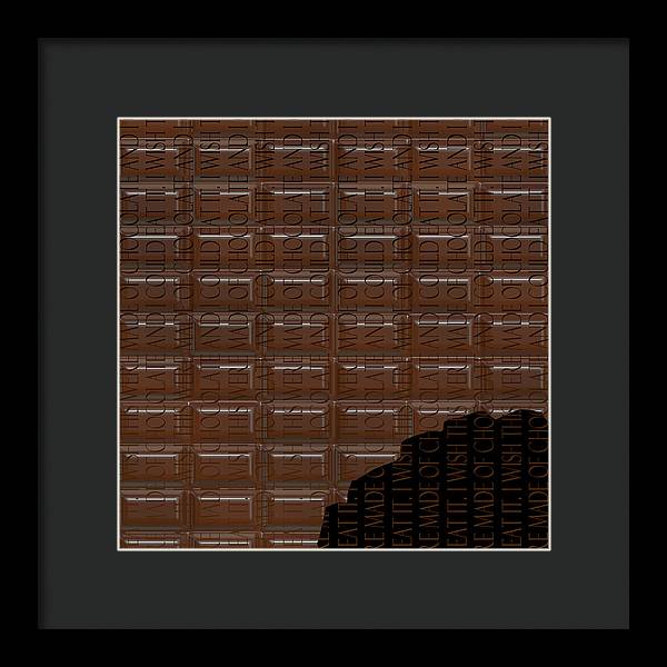 Chocolate Bar - Framed Print