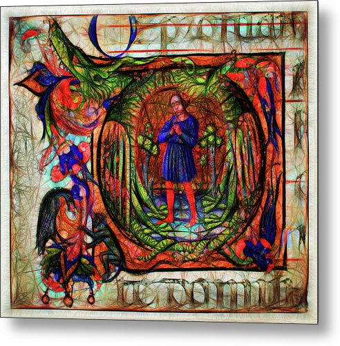 Choir Dragon - Metal Print