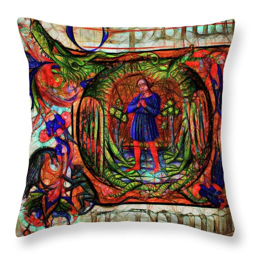 Choir Dragon - Throw Pillow