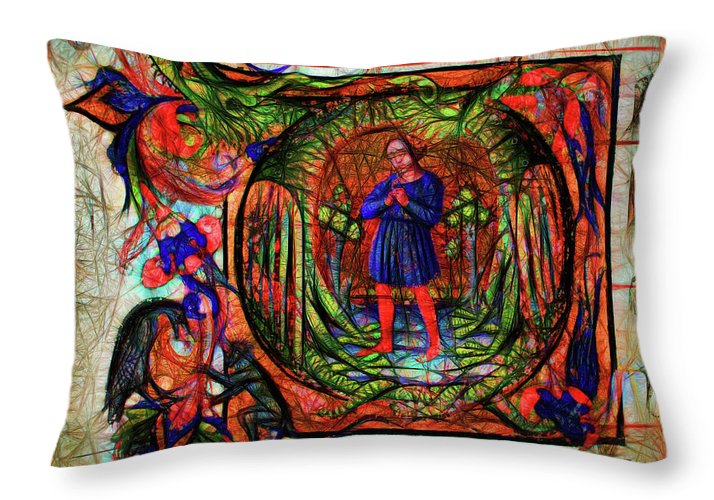 Choir Dragon - Throw Pillow