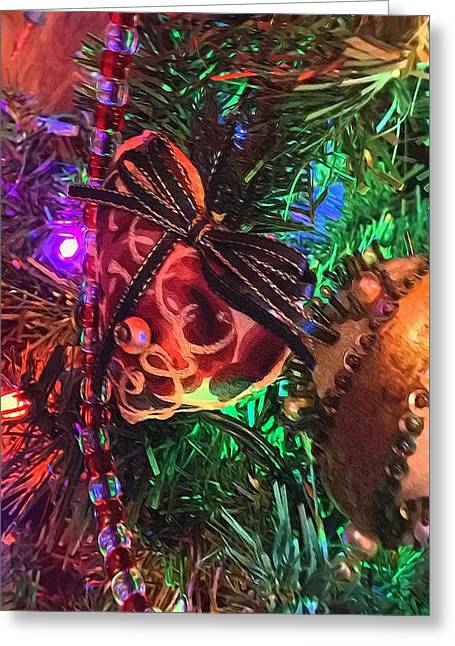 Christmas Heart On The Tree - Greeting Card