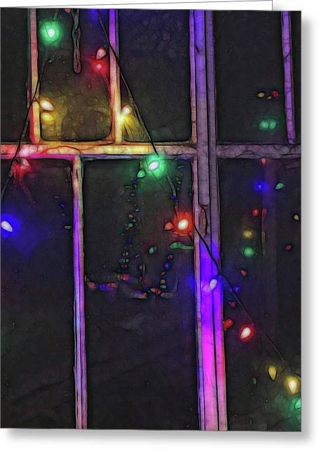 Christmas Light Refraction - Greeting Card