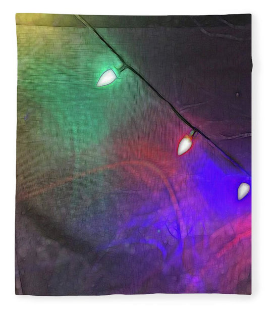 Christmas Lights Screen Dance - Blanket