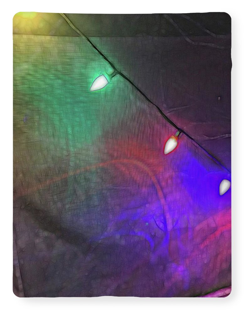 Christmas Lights Screen Dance - Blanket