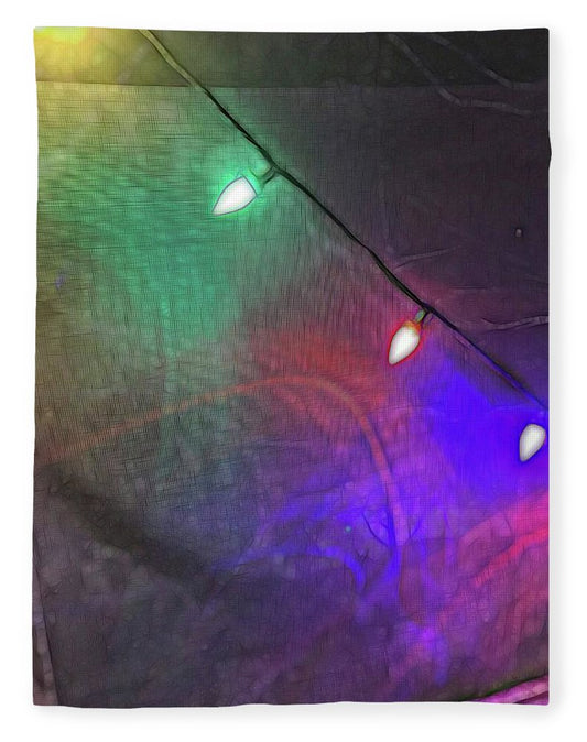 Christmas Lights Screen Dance - Blanket