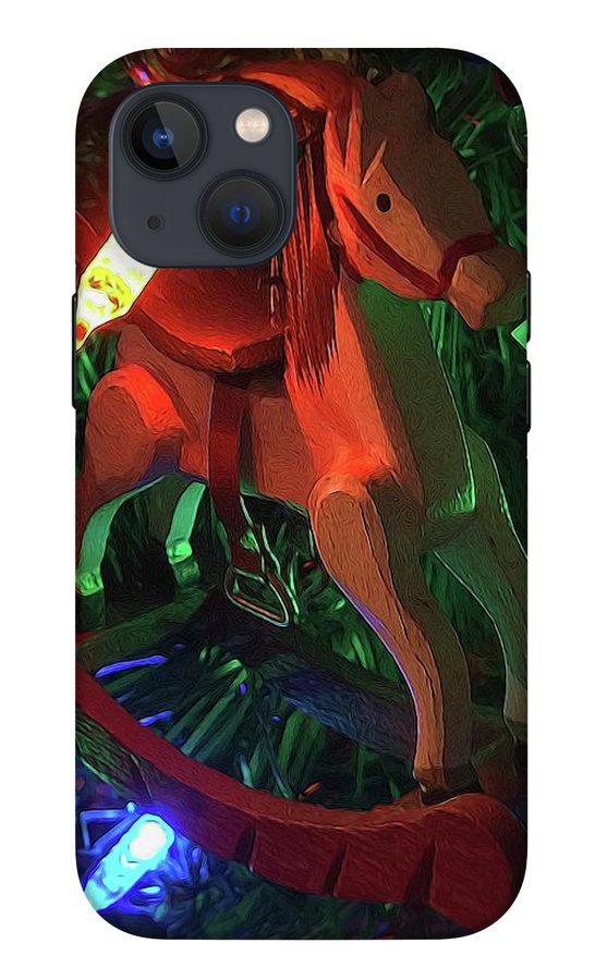Christmas Rocking Horse - Phone Case