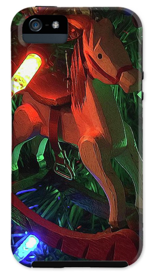 Christmas Rocking Horse - Phone Case
