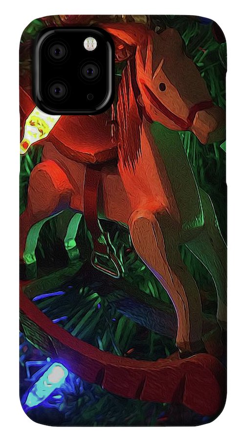 Christmas Rocking Horse - Phone Case