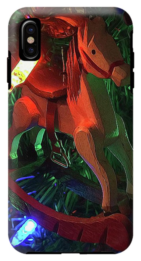 Christmas Rocking Horse - Phone Case