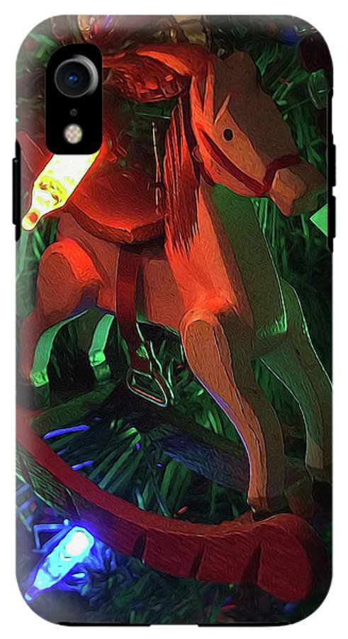 Christmas Rocking Horse - Phone Case