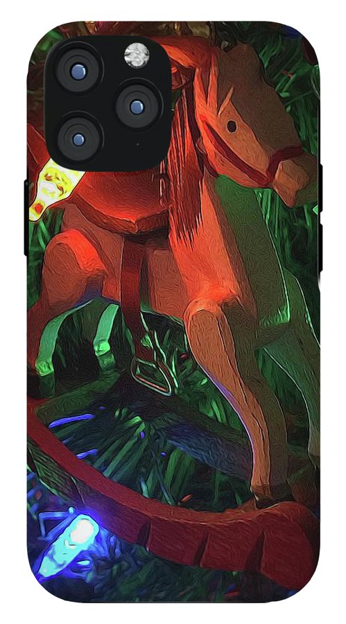 Christmas Rocking Horse - Phone Case