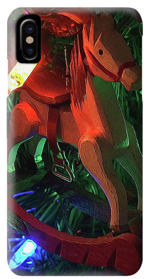 Christmas Rocking Horse - Phone Case