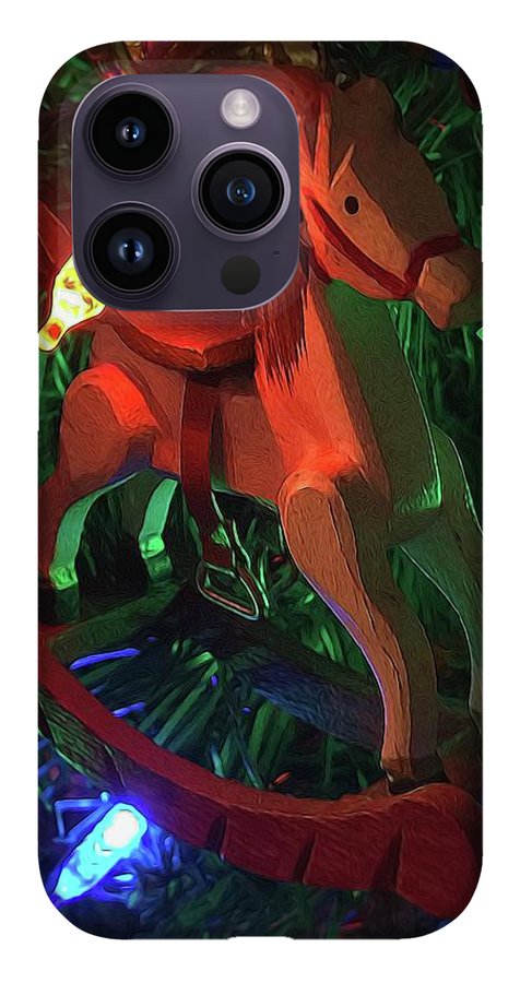 Christmas Rocking Horse - Phone Case