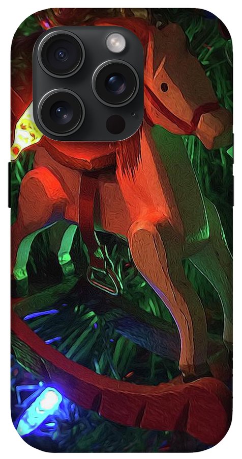 Christmas Rocking Horse - Phone Case