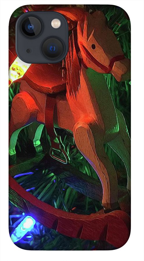 Christmas Rocking Horse - Phone Case