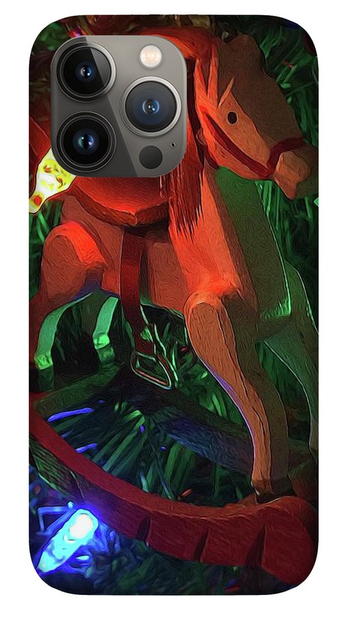 Christmas Rocking Horse - Phone Case