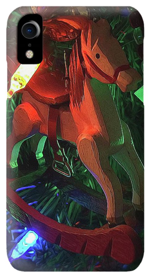 Christmas Rocking Horse - Phone Case