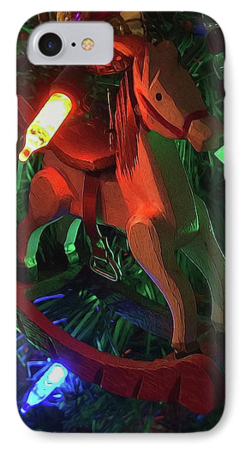 Christmas Rocking Horse - Phone Case